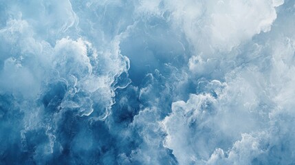 Naklejka premium Dense, textured cloudscapes