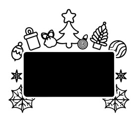 svg vector, Merry Christmas and New Year greeting themes icon, tables