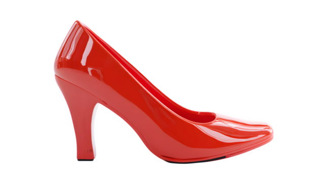 red high heel shoes