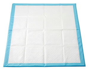Large pet training pad for indoor cleanliness on a transparent background