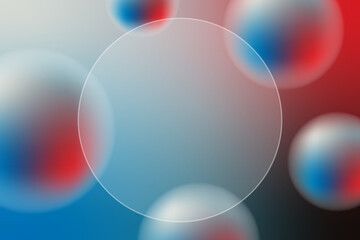 Colorful Gradient Background with Liquid and Glass Frame. Abstract Business Wallpaper. Vector Illustration