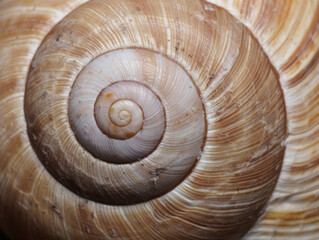 Elegant Spiral Design of a Marine Shell, Organic Form