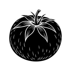 Tomato silhouette vector illustration