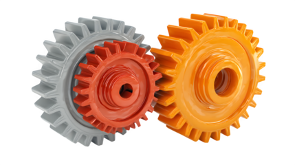 gear wheels isolated on white background