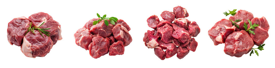 Obraz premium Fresh raw goat spleen isolated on white background