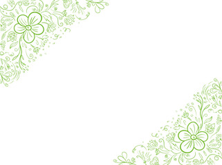  Floral Corner Outline Border Frame Mothers Day Background