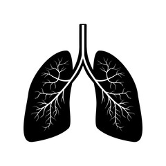 Lungs icon. Vector illustration design