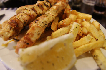 Souvlaki pita gyros Greek restaurant healthy fast food