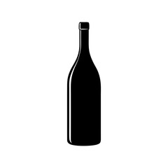 wine bottle vector illustration