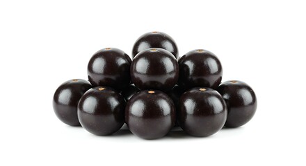 Jabuticaba fruit Brazil white background. Brazilian food