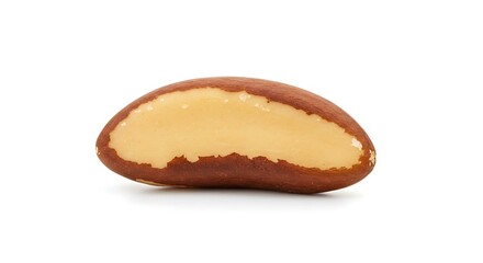 Brazil nut white background. Brazilian food
