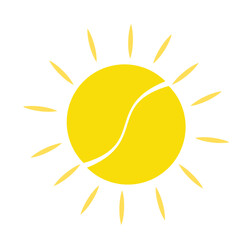 sun icon vector illustration