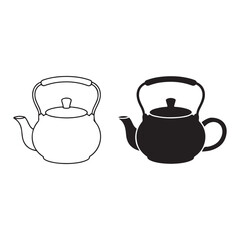 Stylish outline icon set for websites and mobile interfaces