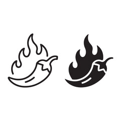 Stylish outline icon set for websites and mobile interfaces