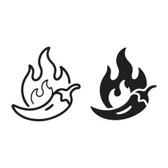 Stylish outline icon set for websites and mobile interfaces