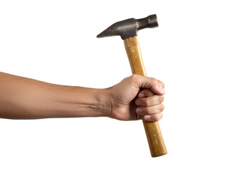 Claw Hammer in Hand HighResolution Image isolated on transparent background