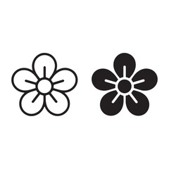 Stylish outline icon set for websites and mobile interfaces