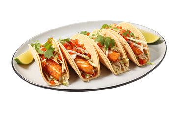 Fish tacos on a plate