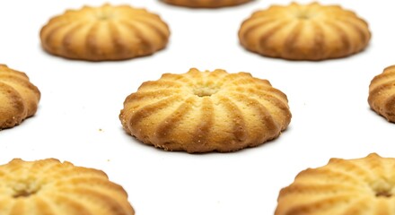 Maria cookies isolated white background. Brazilian food