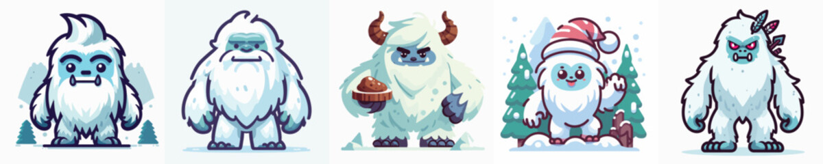 Vector of a yeti.