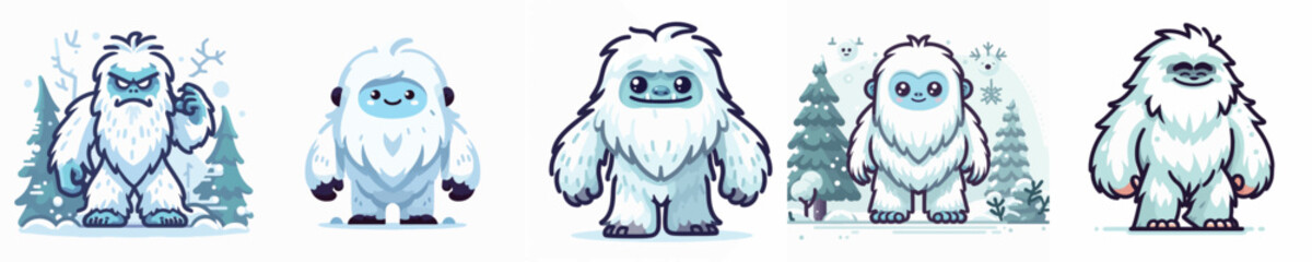 Vector of a yeti.