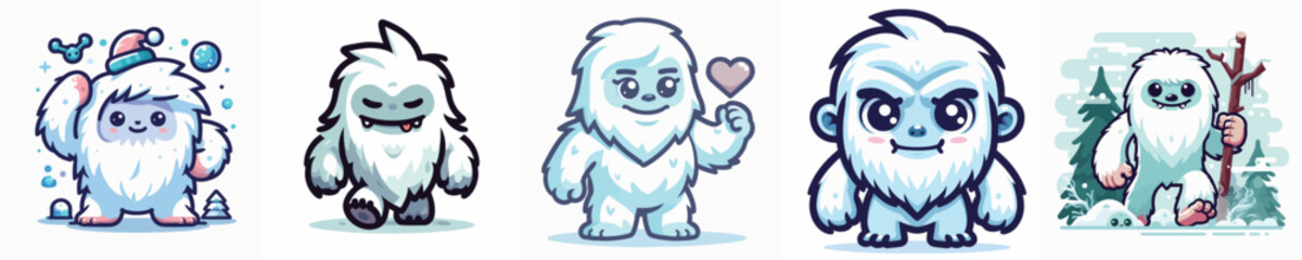 Vector of a yeti.