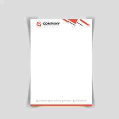 Modern Corporate Business Letterhead Template Design