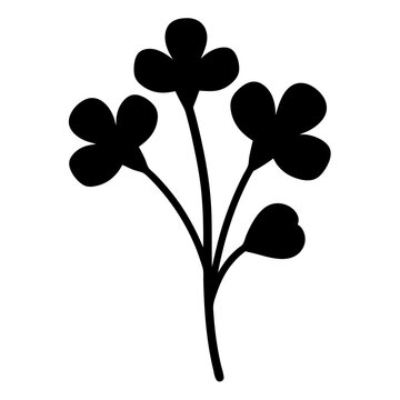 recommend clip art: begonia flower minimalist silhouette vector - for nature graphic design projects begonia, plant flower modern artwork.