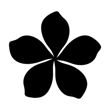 recommend clip art: clematis flower minimalist silhouette vector - for nature graphic design projects clematis, plant flower modern artwork.
