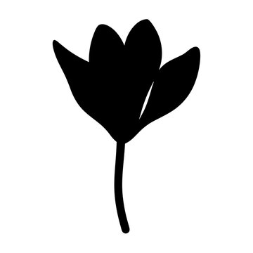 recommend clip art: cyclamen flower minimalist silhouette vector - for nature graphic design projects cyclamen, plant flower modern artwork.