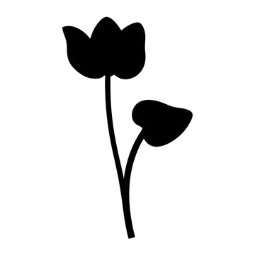 recommend clip art: cyclamen flower minimalist silhouette vector - for nature graphic design projects cyclamen, plant flower modern artwork.
