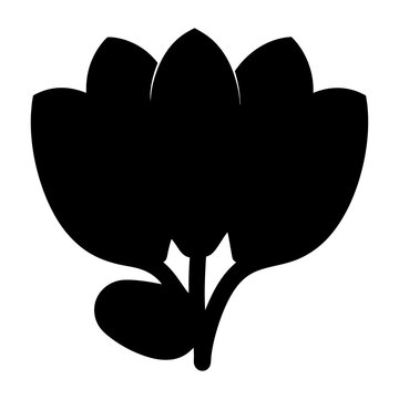 recommend clip art: cyclamen flower minimalist silhouette vector - for nature graphic design projects cyclamen, plant flower modern artwork.