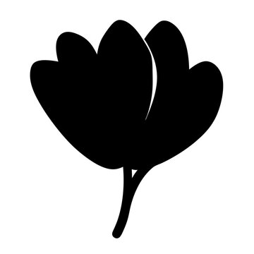 recommend clip art: cyclamen flower minimalist silhouette vector - for nature graphic design projects cyclamen, plant flower modern artwork.