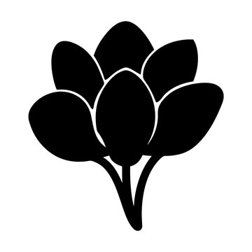 recommend clip art: cyclamen flower minimalist silhouette vector - for nature graphic design projects cyclamen, plant flower modern artwork.
