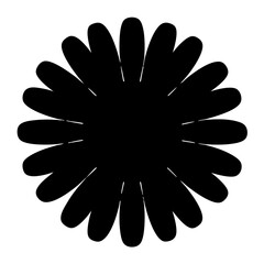 daisy flower minimalist silhouette vector - for nature graphic design projects daisy, plant flower modern artwork.