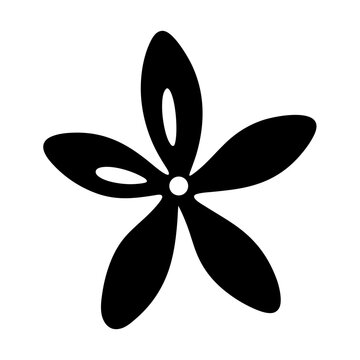 recommend clip art: jasmine flower minimalist silhouette vector - for nature graphic design projects jasmine, plant flower modern artwork.