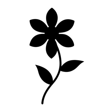 recommend clip art: jasmine flower minimalist silhouette vector - for nature graphic design projects jasmine, plant flower modern artwork.
