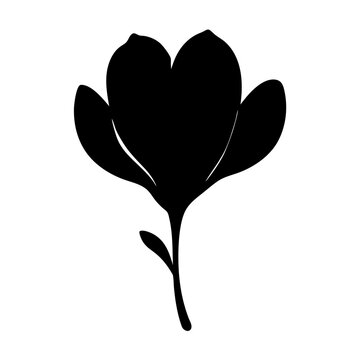 recommend clip art: magnolia flower minimalist silhouette vector - for nature graphic design projects magnolia, plant flower modern artwork.