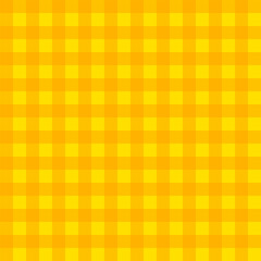 Colorful gingham seamless pattern for summer.Checkered tartan plaid repeat pattern in yellow and orange.Geometric vector illustration background wallpaper.