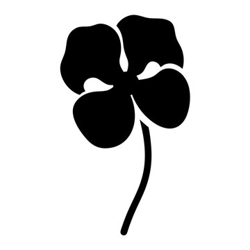 recommend clip art: pansy flower minimalist silhouette vector - for nature graphic design projects pansy, plant flower modern artwork.
