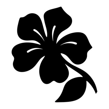 recommend clip art: petunia flower minimalist silhouette vector - for nature graphic design projects petunia, plant flower modern artwork.