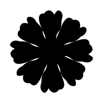 recommend clip art: zinnia flower minimalist silhouette vector - for nature graphic design projects zinnia, plant flower modern artwork.