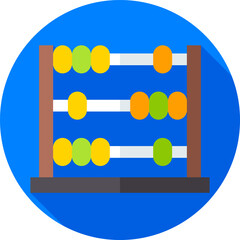 abacus illustration on a white background     