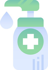 alcohol gel illustration on a white background     