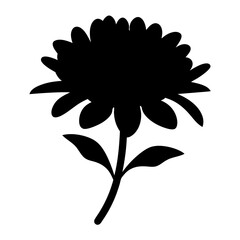 bee balm flower minimalist silhouette vector - for nature graphic design projects bee balm, plant flower modern artwork.