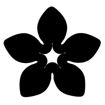 recommend clip art: bougainvillea flower minimalist silhouette vector - for nature graphic design projects bougainvillea, plant flower modern artwork.