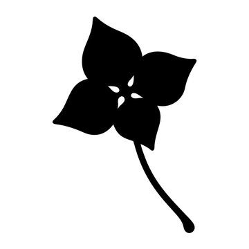 recommend clip art: bougainvillea flower minimalist silhouette vector - for nature graphic design projects bougainvillea, plant flower modern artwork.