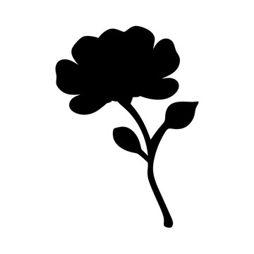 recommend clip art: camellia flower minimalist silhouette vector - for nature graphic design projects camellia, plant flower modern artwork.