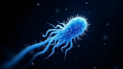 High-Resolution Bacteria Image for Scientific Presentation