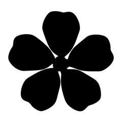 creeping phlox flower minimalist silhouette vector - for nature graphic design projects creeping phlox, plant flower modern artwork.